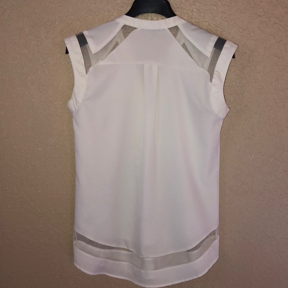 AA&ZZ •  cap sleeve mesh cutout top - Picture 4 of 7